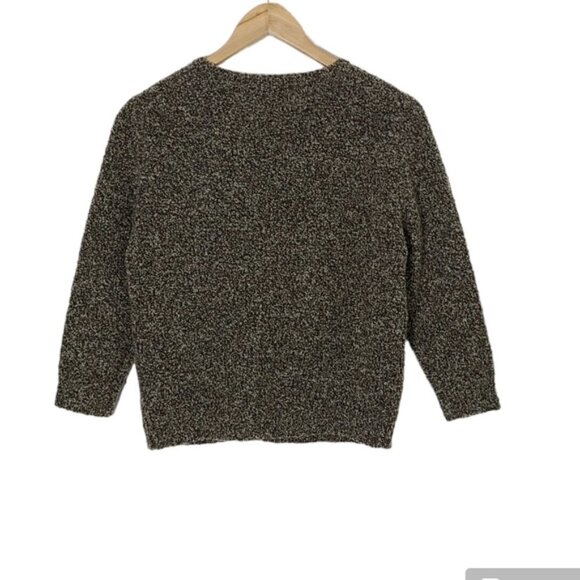 VTG KAREN KANE Tweedy Cashmere and Merino Wool Blend Cardigan Women's Size M - Picture 6 of 10